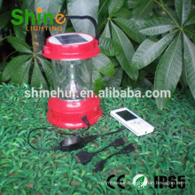 Decorative small hand lamp flashlight battery powered solar camping lantern